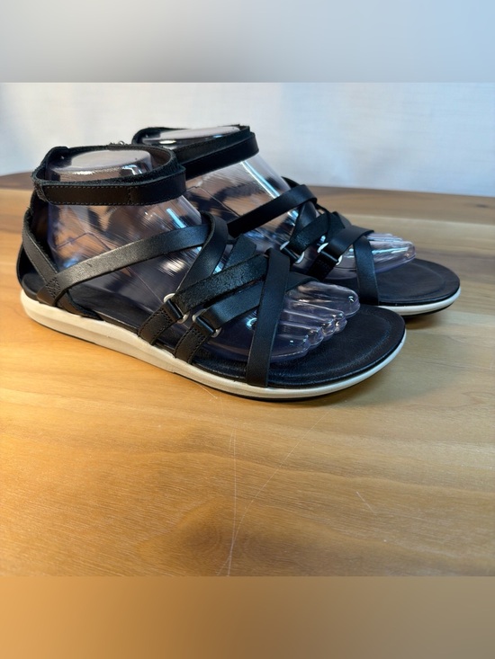 Merrell Shoes - Merrell Women's Sz 9 Black Gladiator Ankle Leather Strappy Sandals Boho Comfort